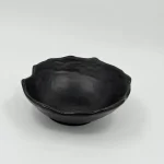 پياله سرو كنكره دار ملامين وارداتی رنگ مشکی کد m7125